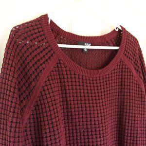ana Maroon & Black Sweater